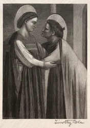 Gamle italienske mestre: Mary og Elisabeth, 1886.