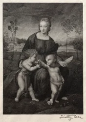 Gamle italienske mestre: Guldfinkens madonna, 1888-1892.