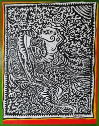 Spirit Genie, 2011, olie på træ