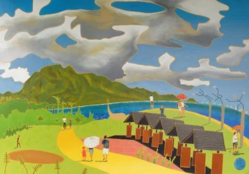 Vejen hjem, Taitung, 2014, olie på lærred