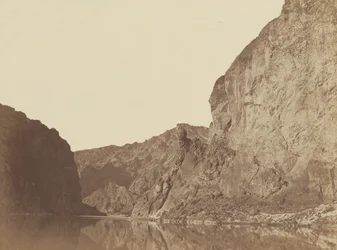 Black Canyon, Coloradofloden, udsigt nedad fra Big Horn Camp, nr. 4, 1871