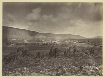 Fjern udsigt over Camp Apache, Arizona