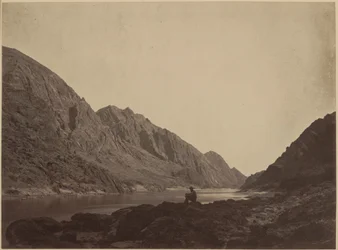 Iceberg Canyon, Colorado River, set ovenfra,1871 (foto)