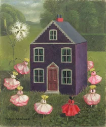 Suffragettes hus (olie på lærred)