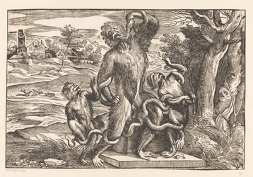 Karikatur på Laocoön-gruppen