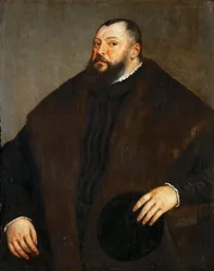 Jean Frederic I de Saxe - John Frederick I (1503-1554), kurfyrst af Sachsen - Titian (1488-1576). Olie på lærred, ca. 1550. Mål : 103,5x83 cm. Kunsthistorisk Museum, Vienne