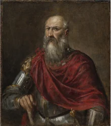 Portræt af admiral Francesco Duodo (1518-1592), af Tizian (1488-1576). Olie på lærred. Mål: 88,6x77 cm. Privat samling