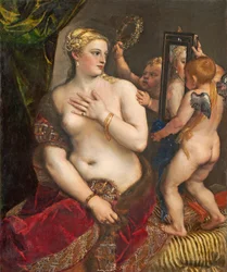 Venus med et spejl, ca. 1555 (olie på lærred)