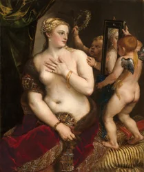 Venus med et spejl, ca. 1555.