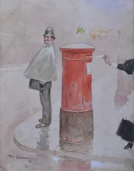 Billet-mignon, 1897 (blyant & wc på papir)
