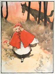 Scene fra Rødhætte, 1900