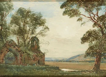 Old Chapel, Carse of Gowrie (akvarel)