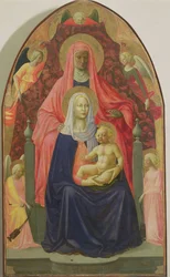 Jomfru og barn med St Anne, 1424 (tempera på panel)