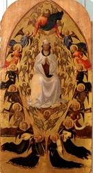 Jomfruens antagelse - tempera på panel
