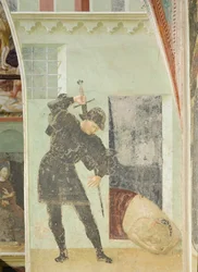 Johannes Døberens livscyklus: Soldat ved at halshugge Johannes Døberen