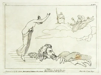 (2) Flaxman Iliaden 1793, graveret 1795, 185 x 251 mm