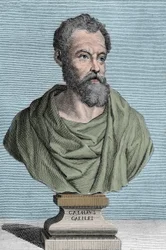 Portræt af Galileo Galilei dit Galilee, italiensk astronom (1564-1642) gravering af Tommaso Piroli (1752-1824) privat samling