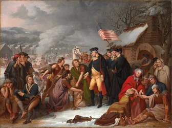 George Washington ved Valley Forge, foreløbig skitse, 1854