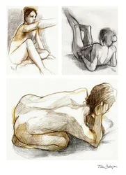 Kontemplative nøgenfigurer