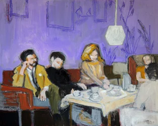 Afslappet cafémiljø