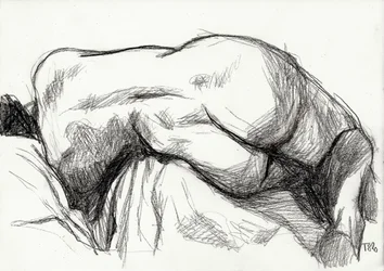 Studie af en sensuel figur