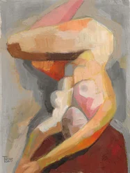 Varm abstrakt figur