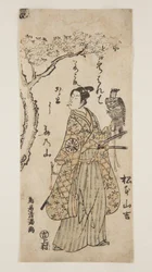 Skuespiller Matsumoto Yamakichi (træbloktryk i farver)
