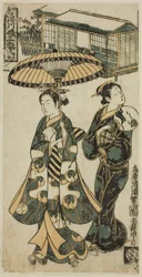 Ung dame og matrone, fra "Piger fra Fukagawa - Et triptykon (Fukagawa musume sanpukutsui)"