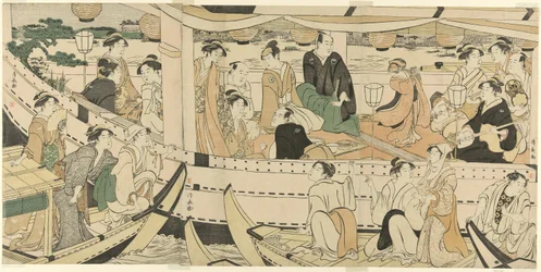 Skuespillernes bådfest på Sumida-floden