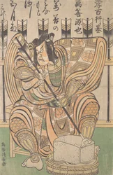 Ichikawa Danjuro II i rollen som Soga Goro fra Play Yanone, ca. 1790.