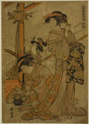 Morning of Iris, fra serien "Five Festivals in the Pleasure Quarters (Hanakuruwa gosechi no asobi)"
