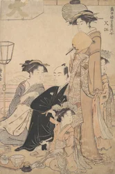 Sashiye navn på et sted i Edo, ca. 1782.