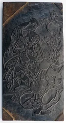 Træblok, recto: en Oiran, der kaster en håndbold...Edo-periode, ca.1685-1729.