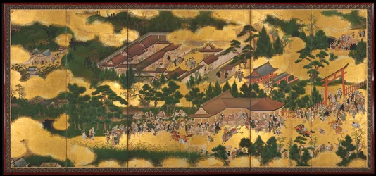 Hestevæddeløb ved Kamo-helligdommen, 1615-50.