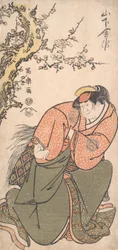 Skuespiller Yamashita Kinshaku II som Sadatos kone Iwate, 1794-95., 1794-9