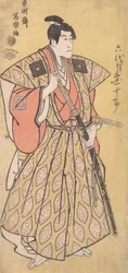 Ichikawa Danjuro VI som Funa Bansaku, søn af Fuwa Banzayemon, 1794-95., 1794-95.
