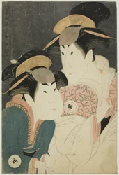 Tea Ac og rs Segawa Tomi Saburo Good (R) Som mistelten, hustru til Ogi City Crand, Plan d Nakamura Manyo (L) Som Te Sevant Wakakusa