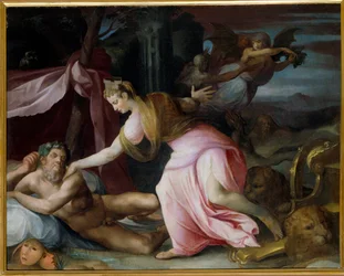 Cybelle Awakening Morphee-maleri af All Saints Dubreuil (1561-1602)