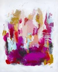 Levende magenta-glød