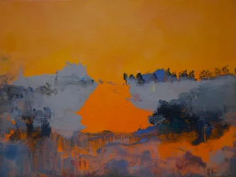 Tangerine Dreamscape 1, 2024 (olie på lærred)
