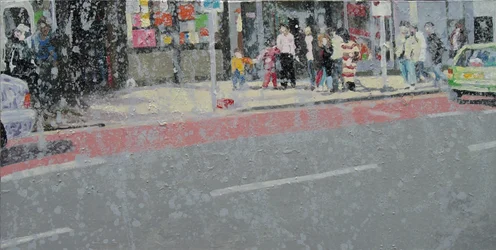 Across the road, 2003 (olie på lærred)