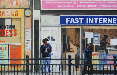 Fast calls, 2008 (olie på plade)