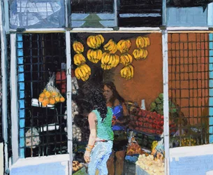 Frugtbod (San José, Costa Rica), 2016 (olie på plade)