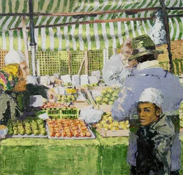 Markedsbod (Ridley Road, London), 2003 (olie på lærred)