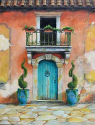 Anduze Planters, Aix-en-Provence, Frankrig, 2024 (olie på plade)