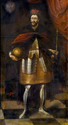 Portræt af kong Wladyslaw II. Jagiello, 1677
