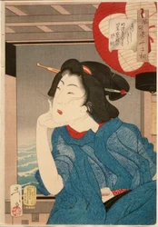 Køligt: En geisha fra midten af 1870