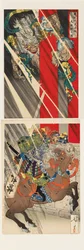 Watanabe no Tsuna skærer dæmonens arm af ved Rashōmon-porten