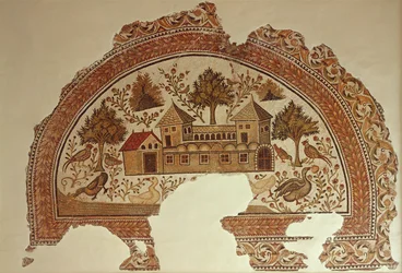 Landhus i Tabarka (mosaik)