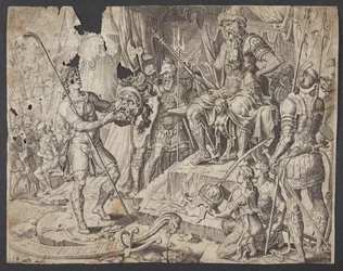 David skærer Goliats hoved af